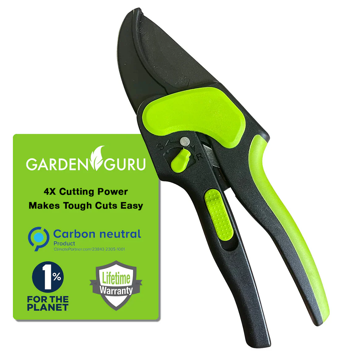 Garden Guru 2-in-1 Ratchet Hand Pruning Shears - Image 4