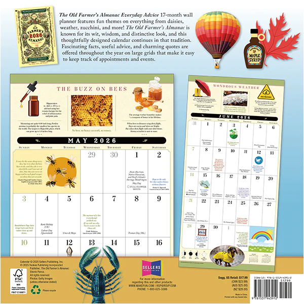 2026 Calendar of Everyday Advice (17-Month Wall Planner) - Image 5