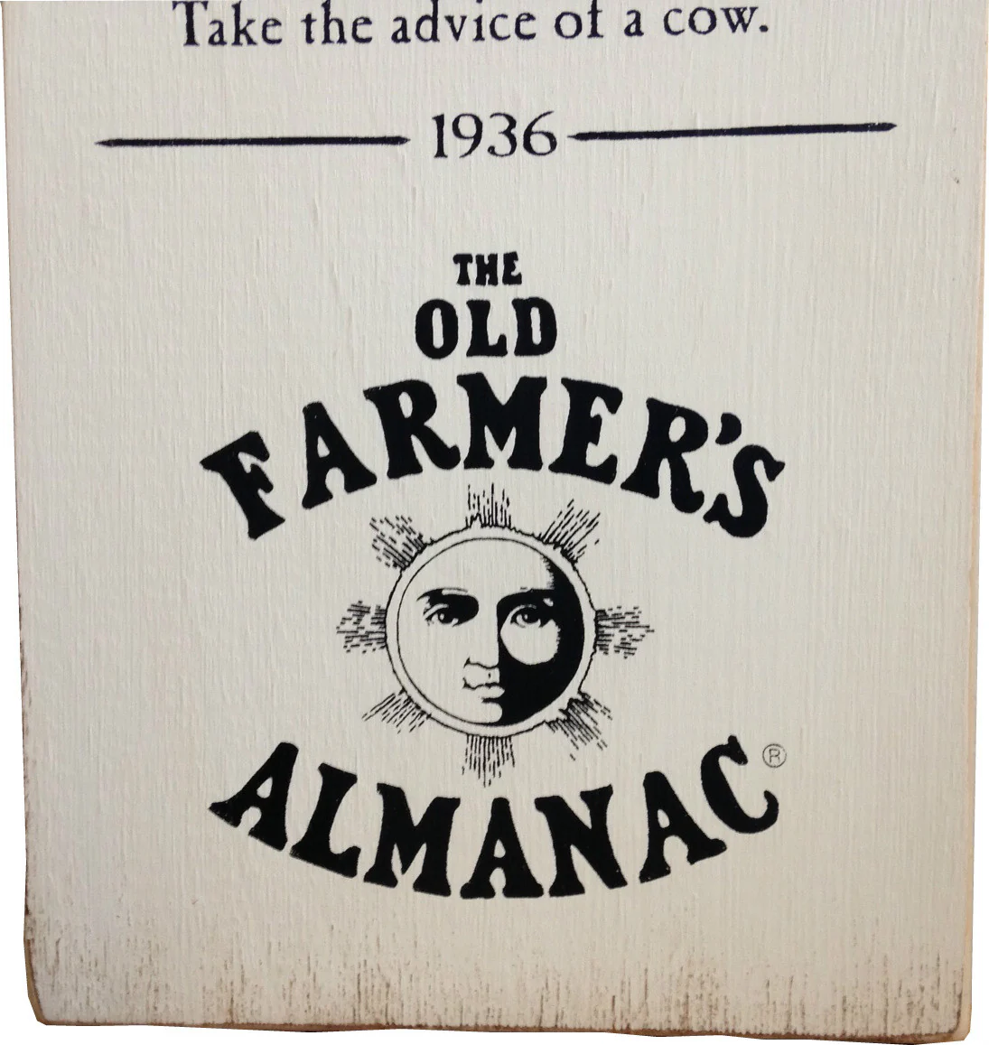 Almanac Wooden Sign - Ode to a Cow - Image 3