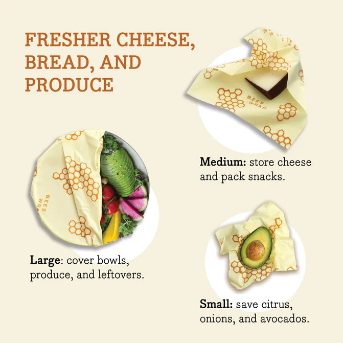 Bee's Wrap Assorted 3 Pack - Honeycomb - Image 3