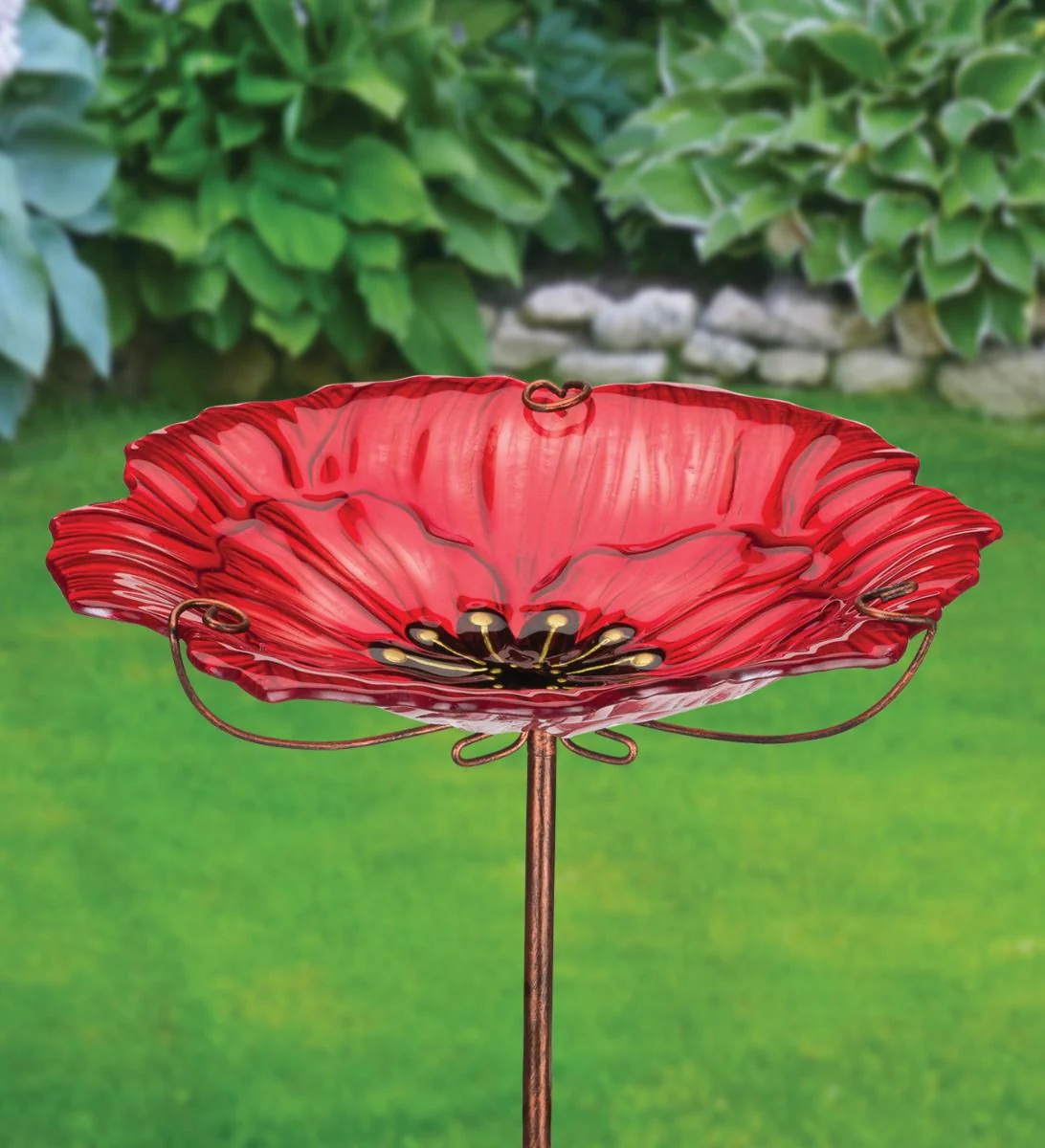 Birdbath/Feeder Stake - Poppy - Image 3