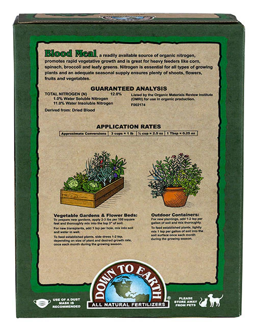 Blood Meal 12-0-0 Fertilizer 4lb - Image 2