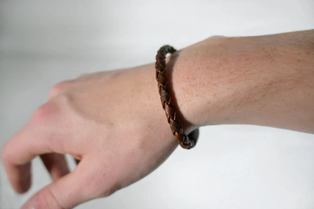 Braided Moose Leather Bracelet - Image 4