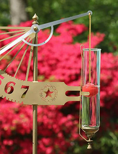 Jeffersonian Brass Rain Gauge - Image 2