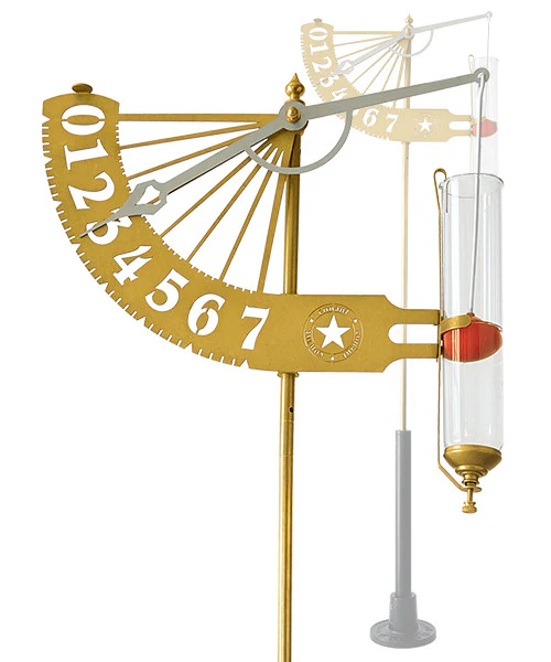 Jeffersonian Brass Rain Gauge - Image 4