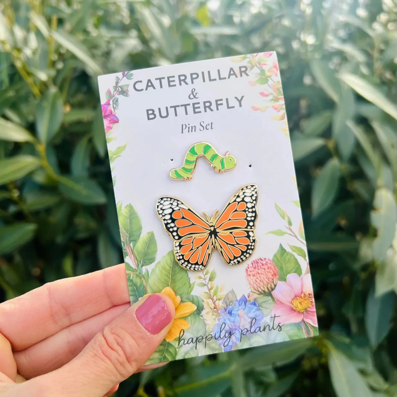 Butterfly & Caterpillar Pins Set - Image 7