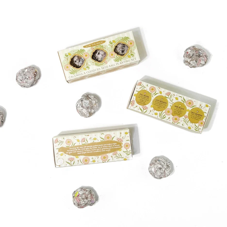 Calendula Goddess Mini Seed Ball Gift Box Set - Image 4