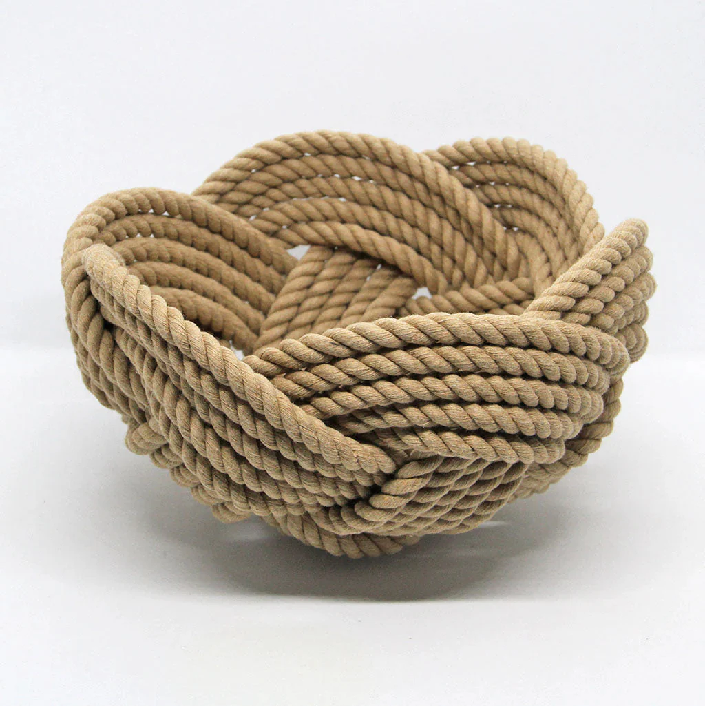 Celtic Knot Woven Cotton Rope Bowl - Image 11
