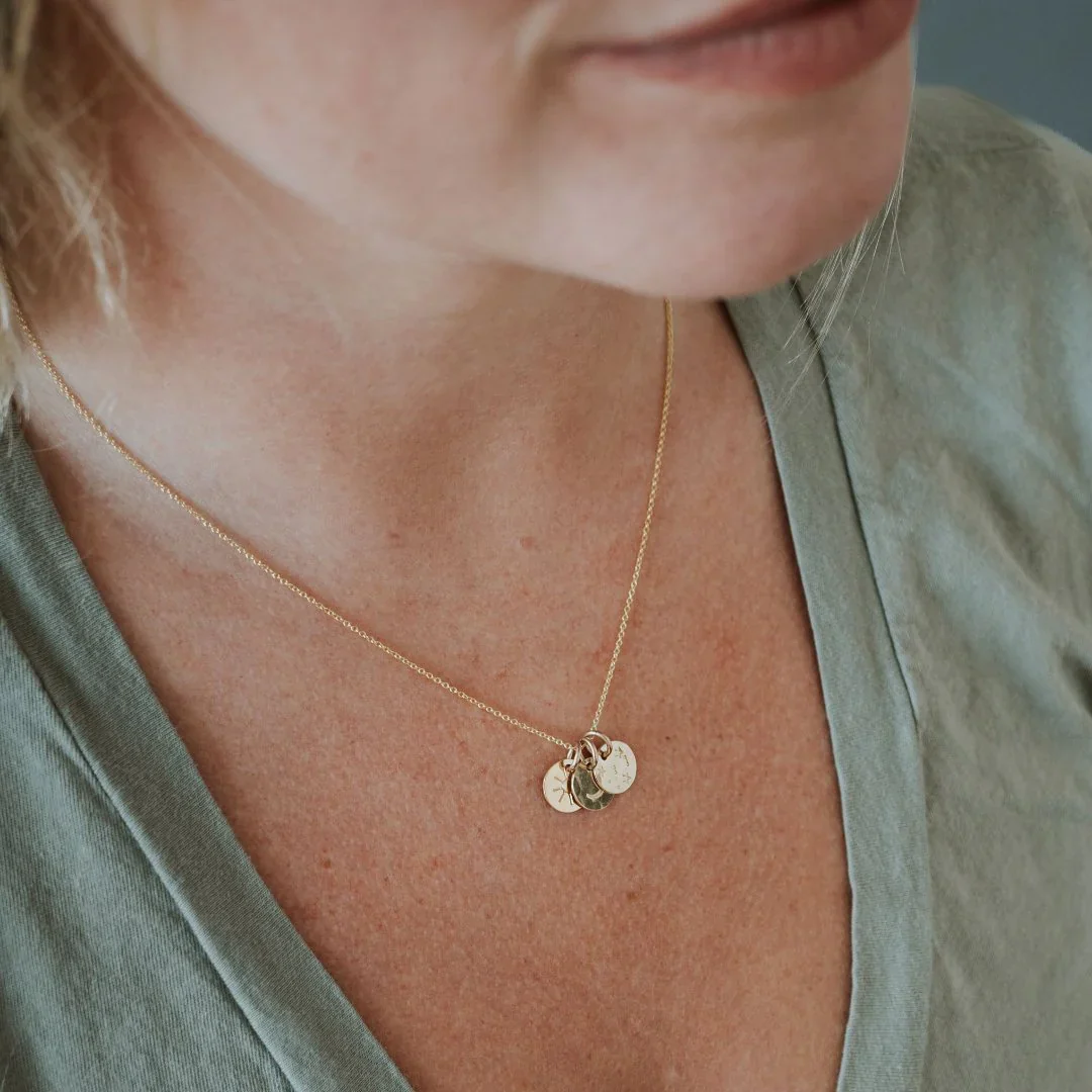 Cummings Sun Moon & Stars Necklace - Silver or Gold - Image 5