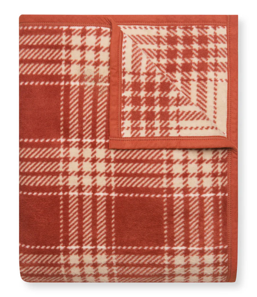 Desert Red Plaid Blanket - Image 3