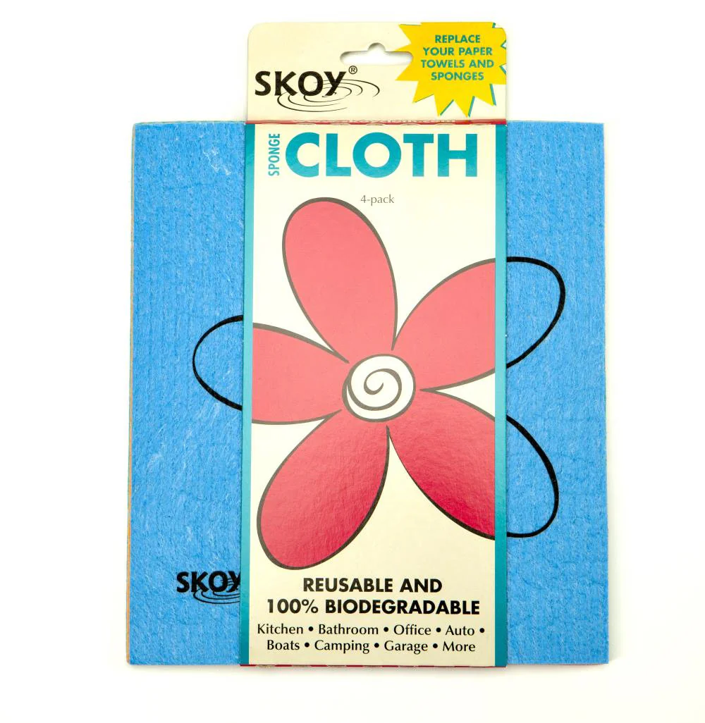 Skoy Cloth 4 Pack Mixed Colors - Reusable Swedish Dishcloth - Image 8