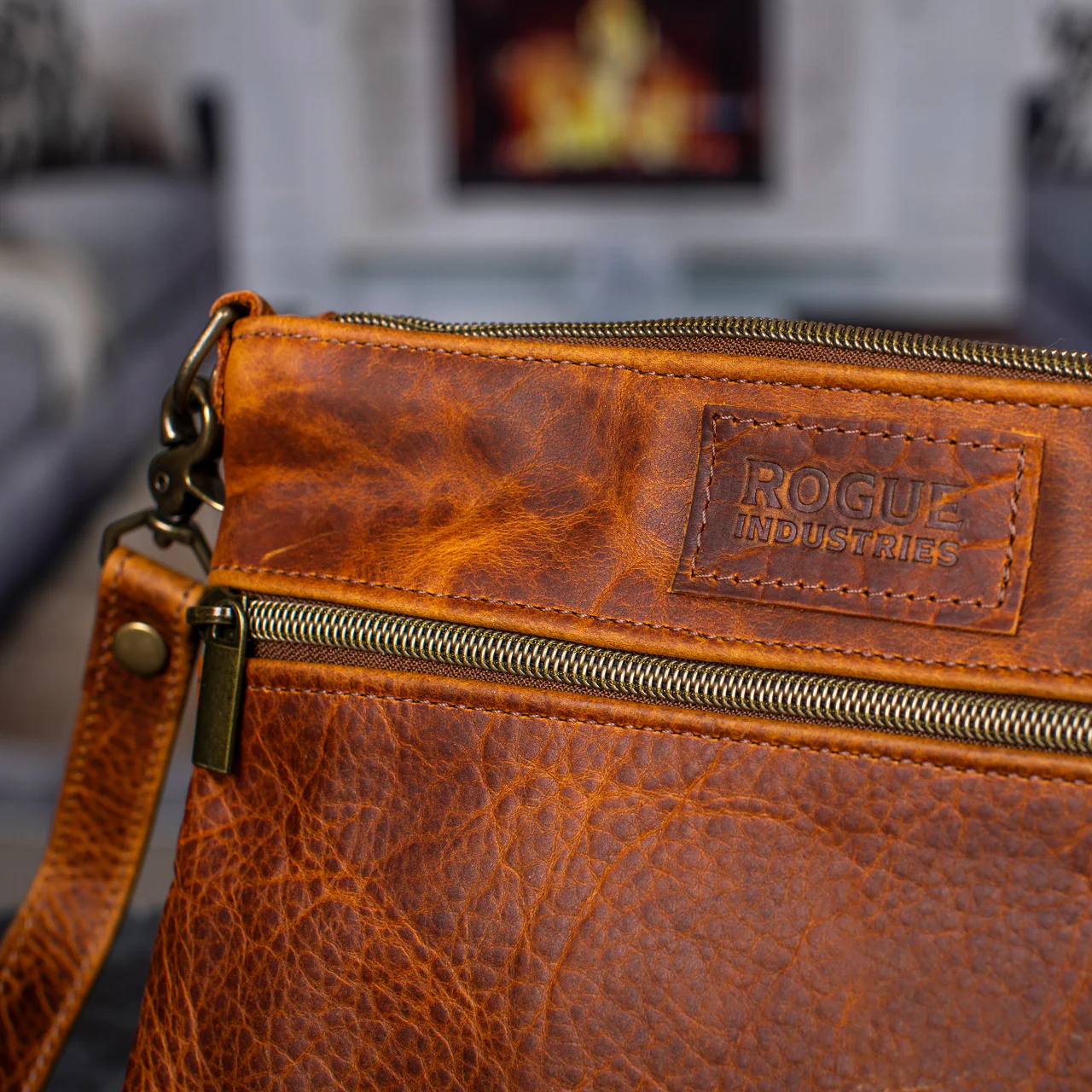 Ellis River Crossbody Bag in Bison Leather - Image 5
