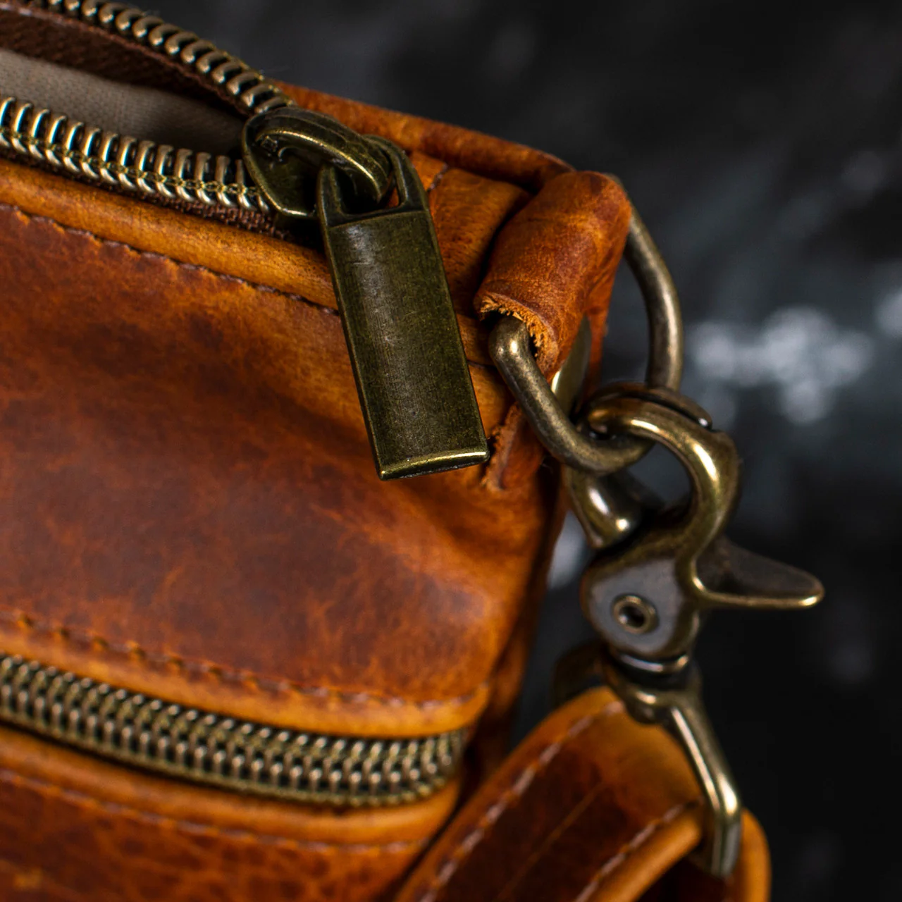 Ellis River Crossbody Bag in Bison Leather - Image 6