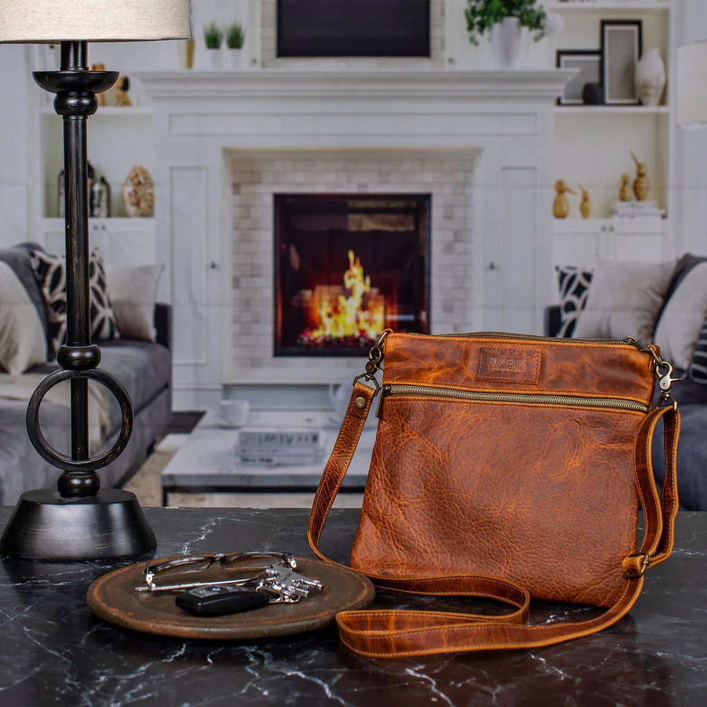 Ellis River Crossbody Bag in Bison Leather - Image 8