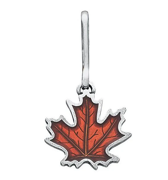 Fall Maple Leaf Zipper Pull - Image 3