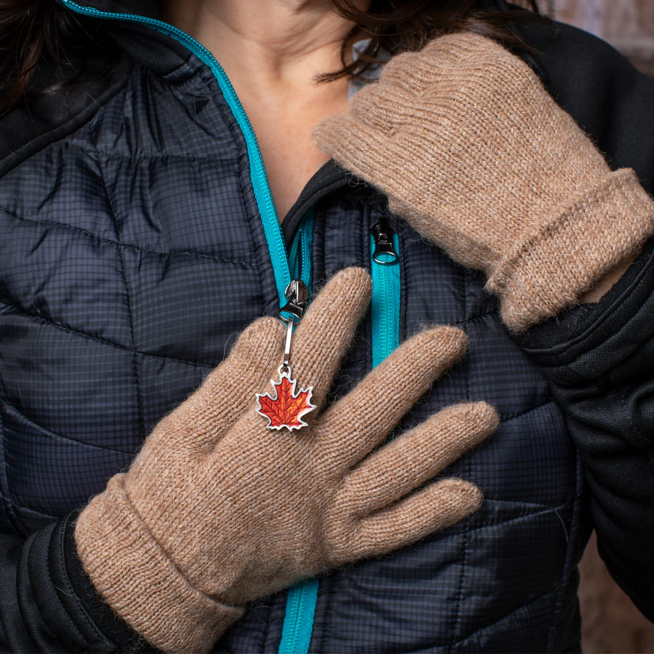 Fall Maple Leaf Zipper Pull - Image 5