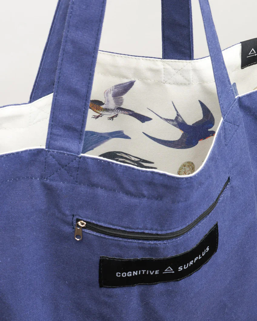 Feathered Friends: Ornithology Canvas Shoulder Tote - Image 3