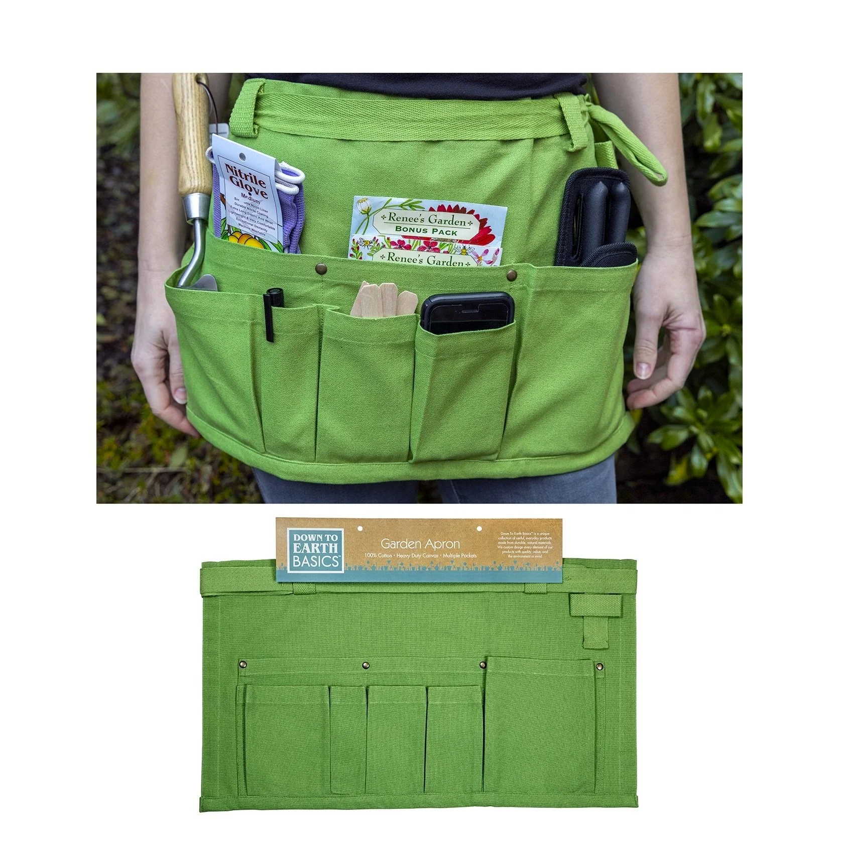 Garden Apron - Green - Image 3