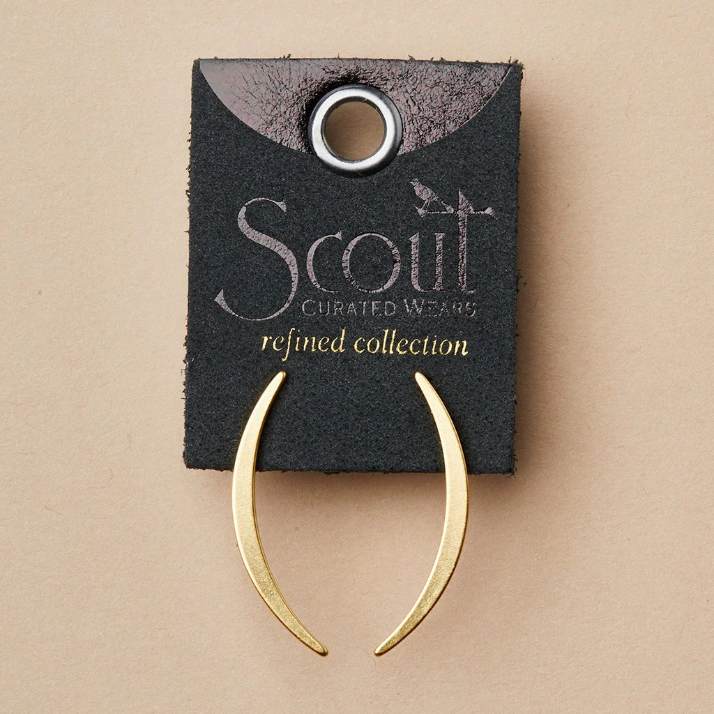 Gibbous Slice Stud Earrings - Image 3