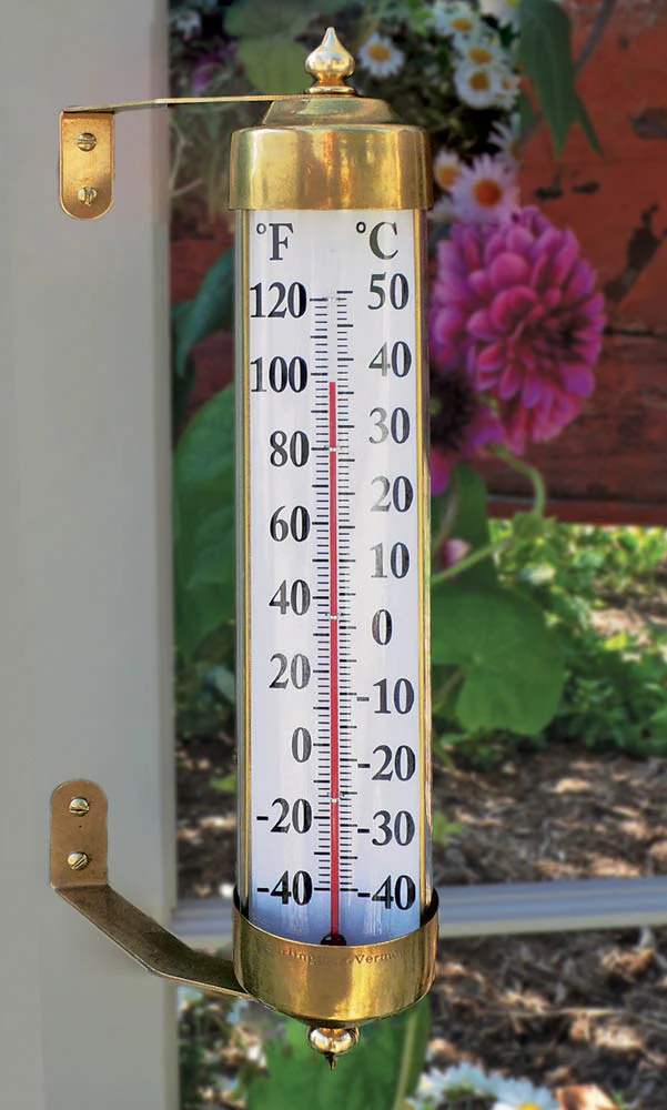 Grande View 12" Thermometer - Brass - Image 3