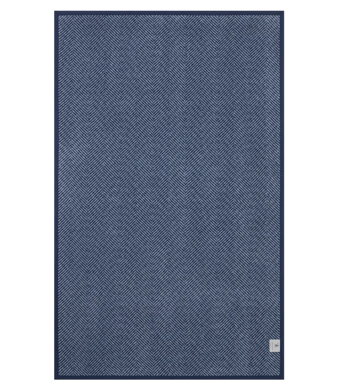 Harborview Herringbone Navy Blanket - Image 3