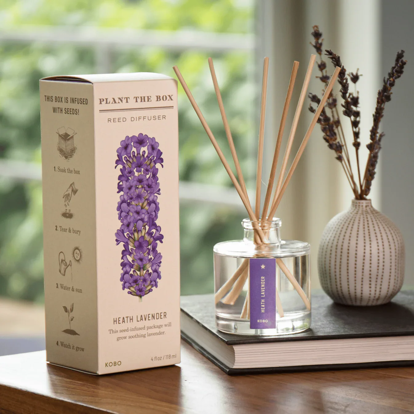 Heath Lavender - Plant the Box Diffuser - 4oz - Image 2