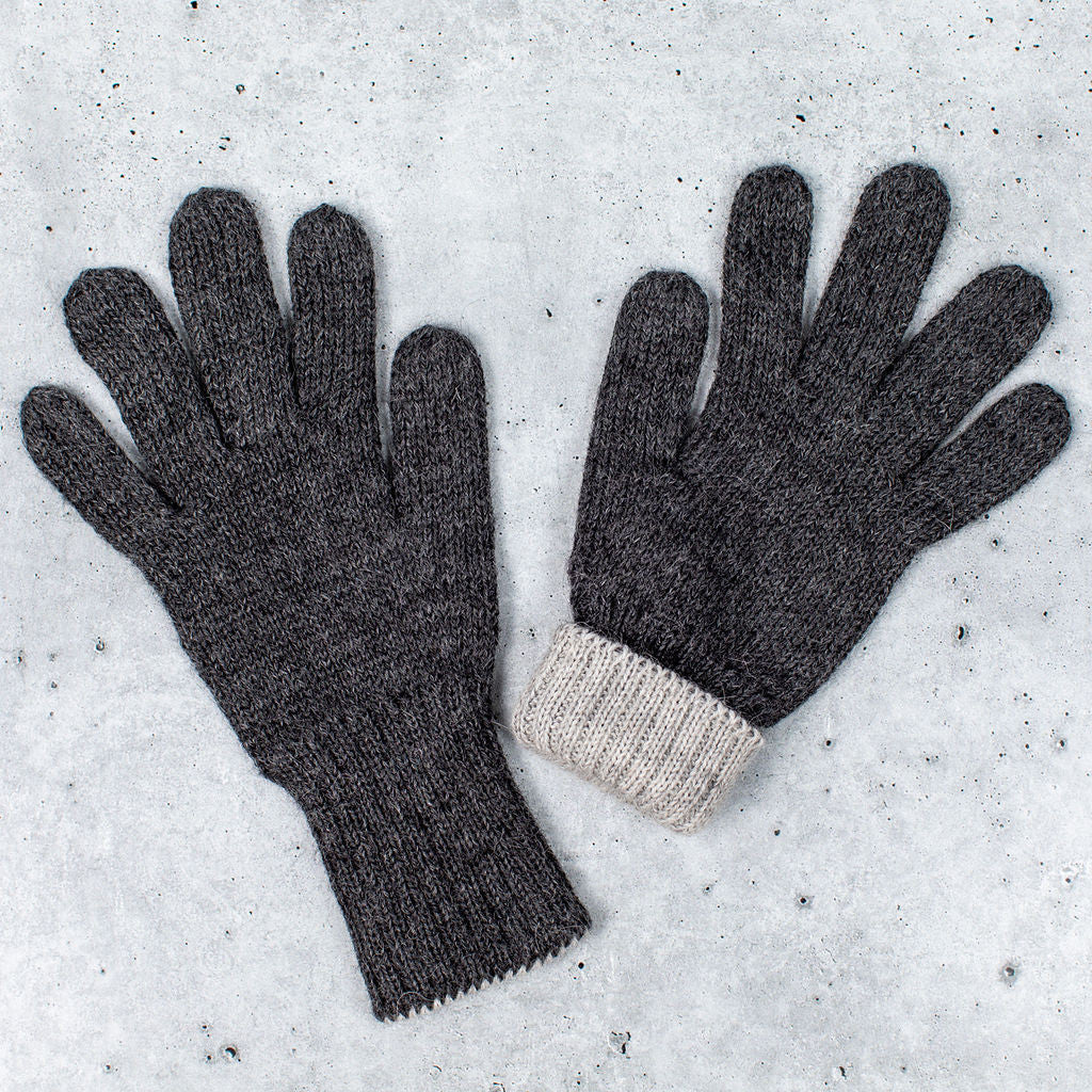 Iditarod 100% Alpaca Double-Thick Reversible Gloves - Image 3