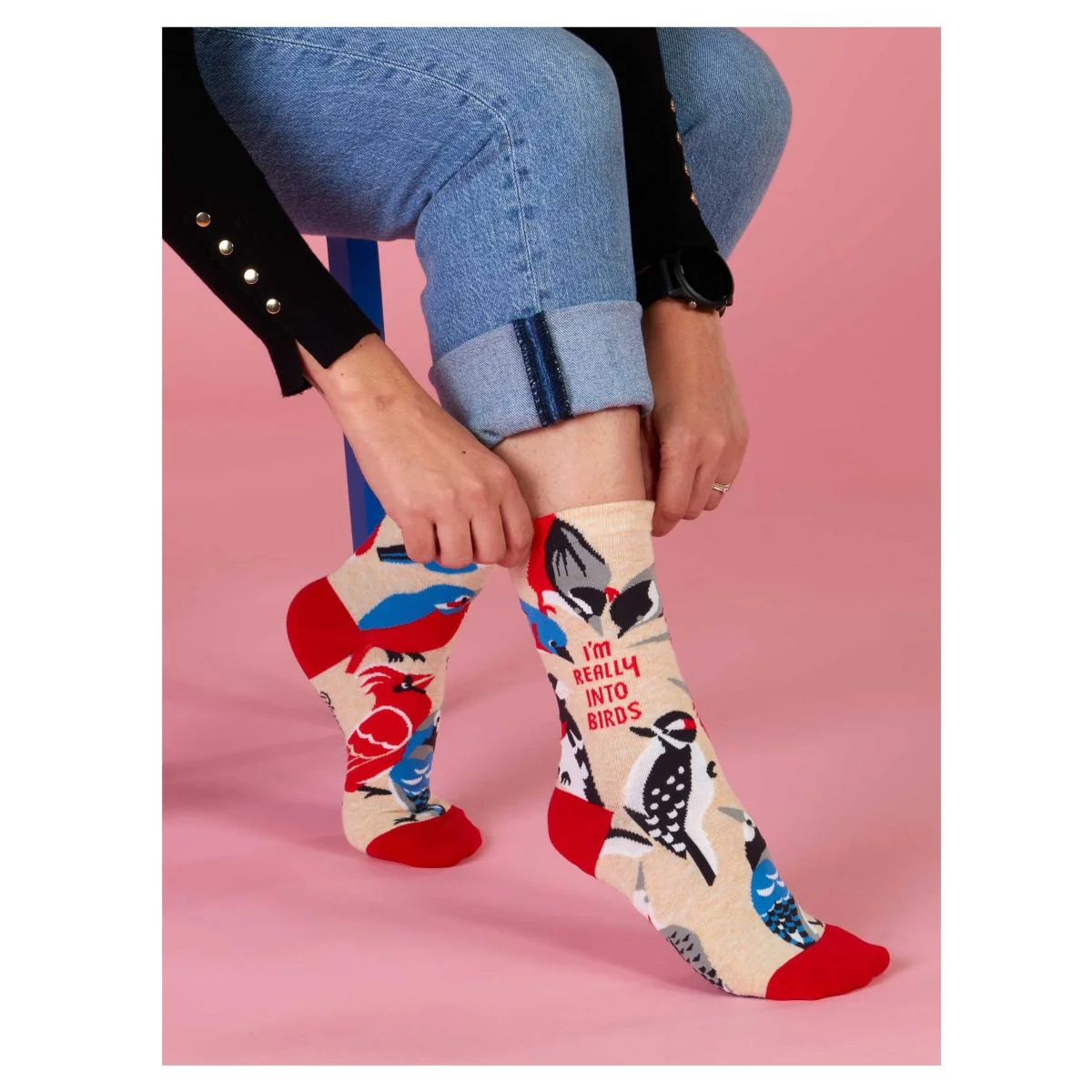 I'm Really into Birds Crew Socks - Image 3