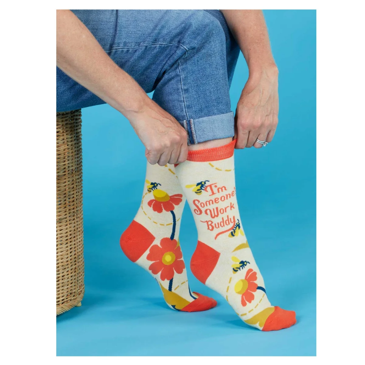 I'm Someone's Work Buddy Crew Socks - Image 2