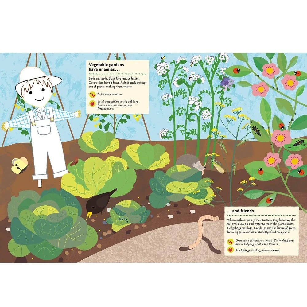In the Vegetable Garden: My Nature Sticker Activity Book - Image 3