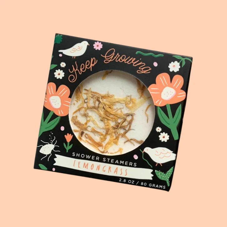 Keep Growing Lemongrass Shower Steamer Set - Image 3