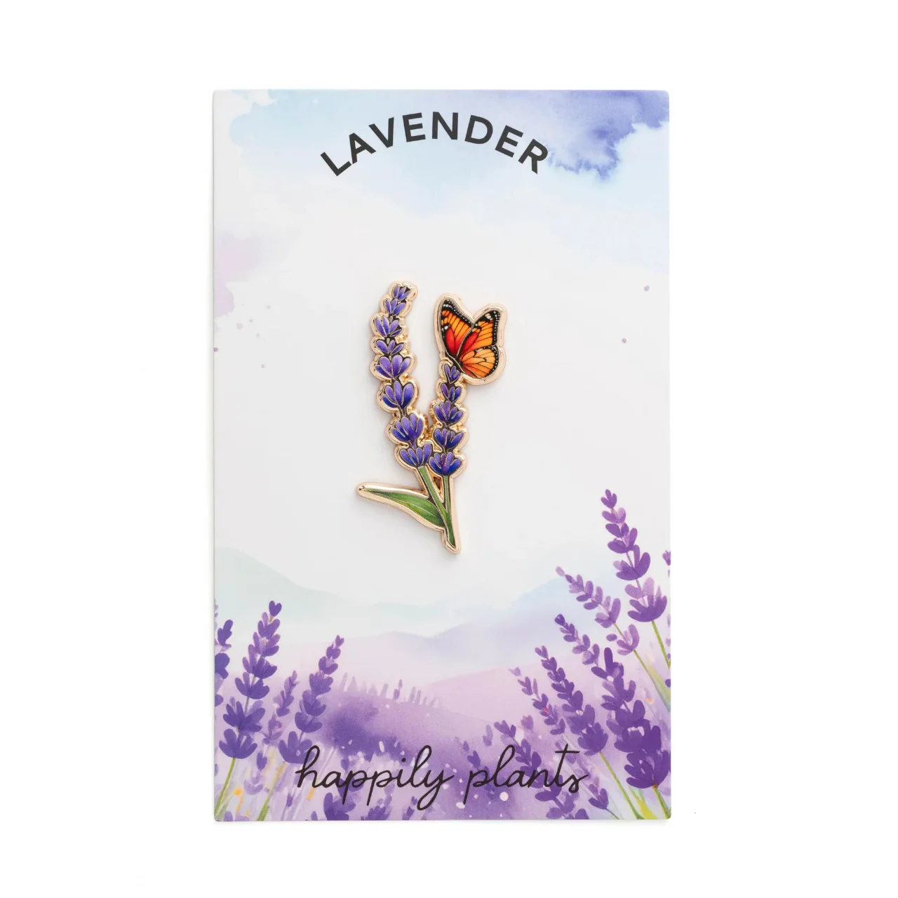 Lavender & Butterfly Pin - Image 3