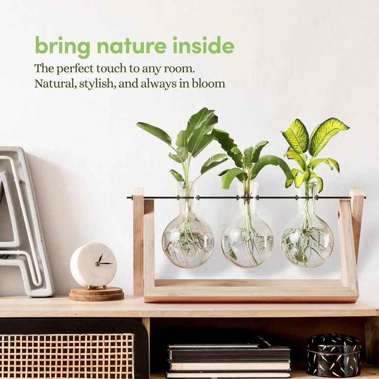 Light Up Bamboo Air Planter - Bulb Style - Image 5