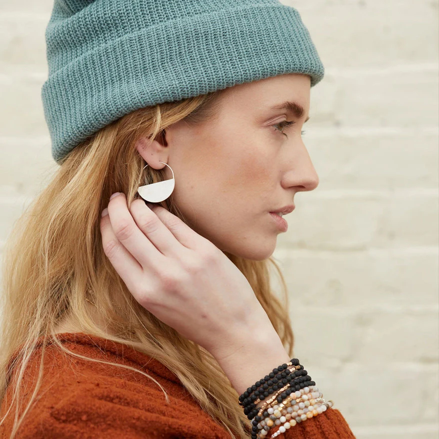 Lunar Hoop Earrings - Image 3