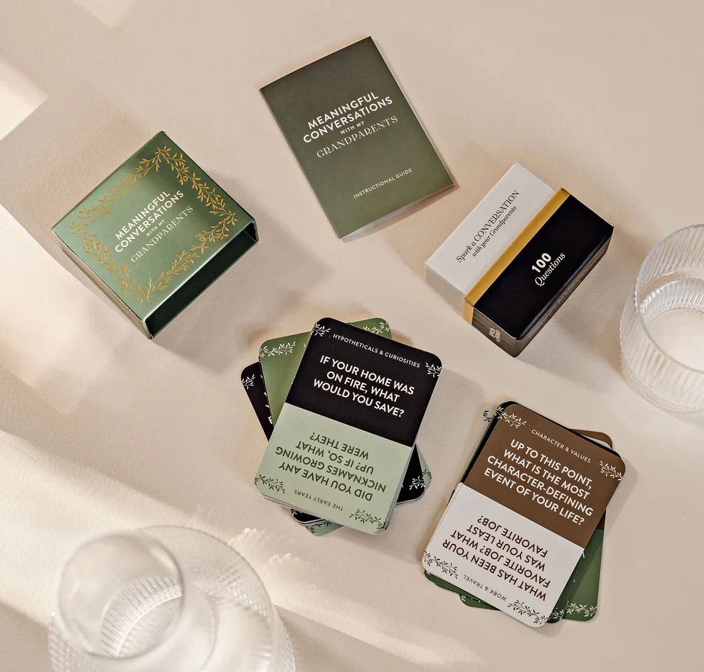 Meaningful Conversations with my Grandparents: 100 Interactive Conversation Cards for Families - Image 4