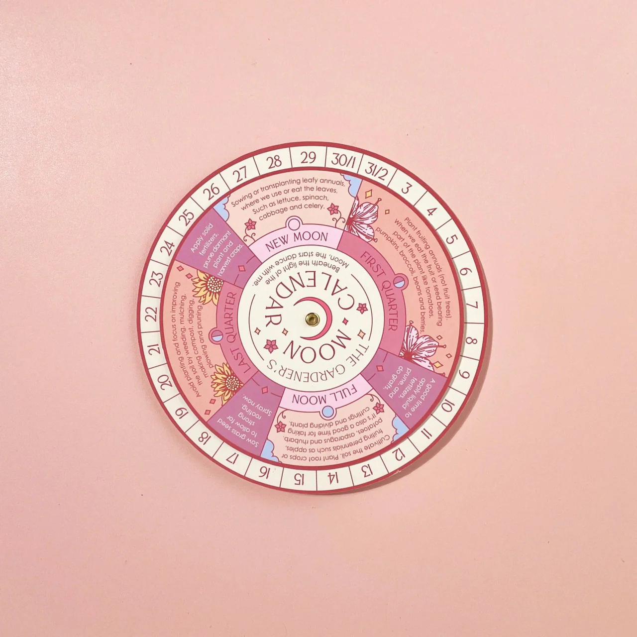 Moon Phase Calendar Spinner Planting Guide - Image 3