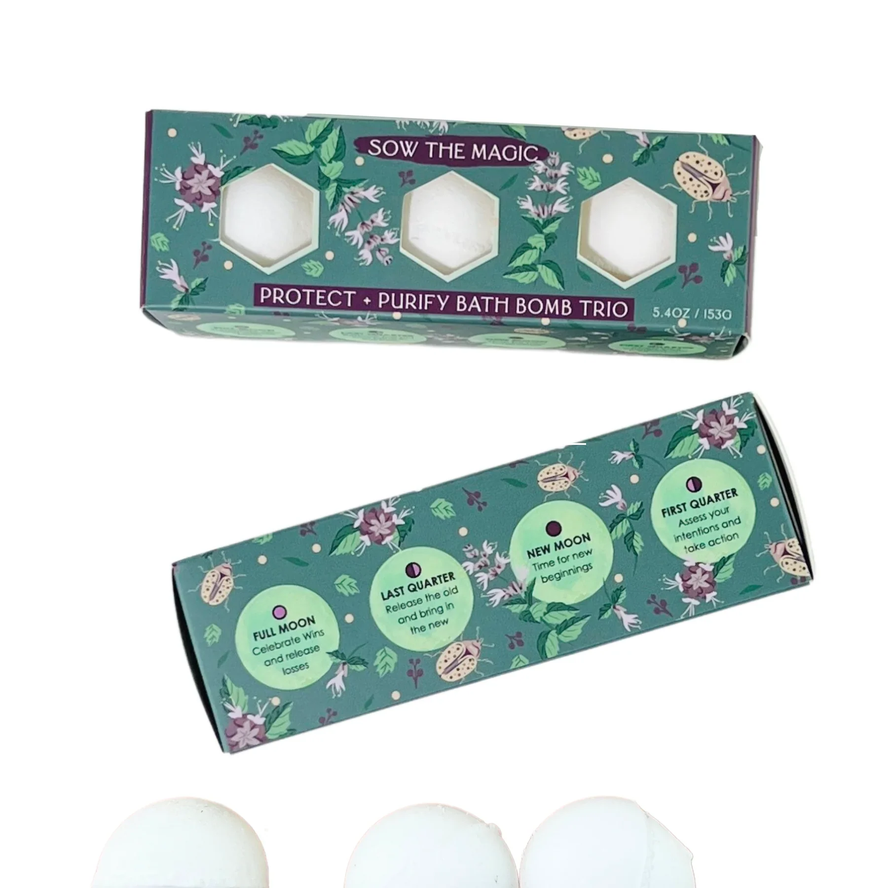 Moon Phase Protect + Purify Bath Bomb Trio - Image 3