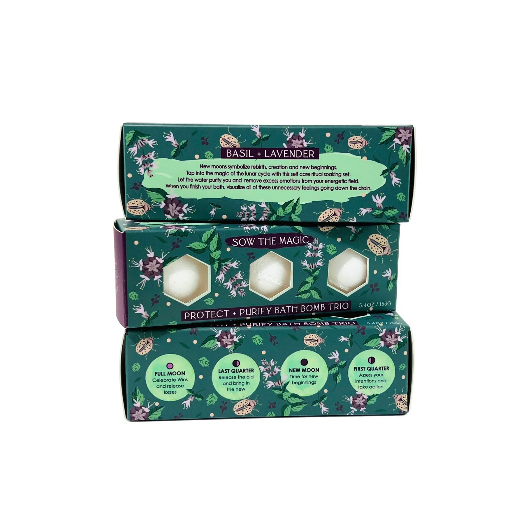 Moon Phase Protect + Purify Bath Bomb Trio - Image 4
