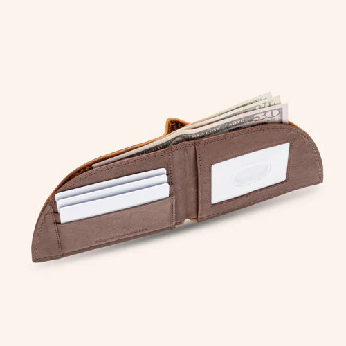 Moose Leather Front Pocket Wallet (brown) - Image 3