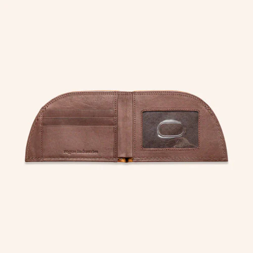 Moose Leather Front Pocket Wallet (brown) - Image 4