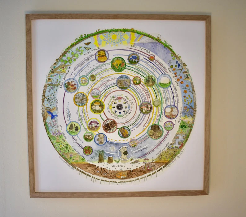 Giclée Art Print - Mushroom Foraging Calendar - Image 8