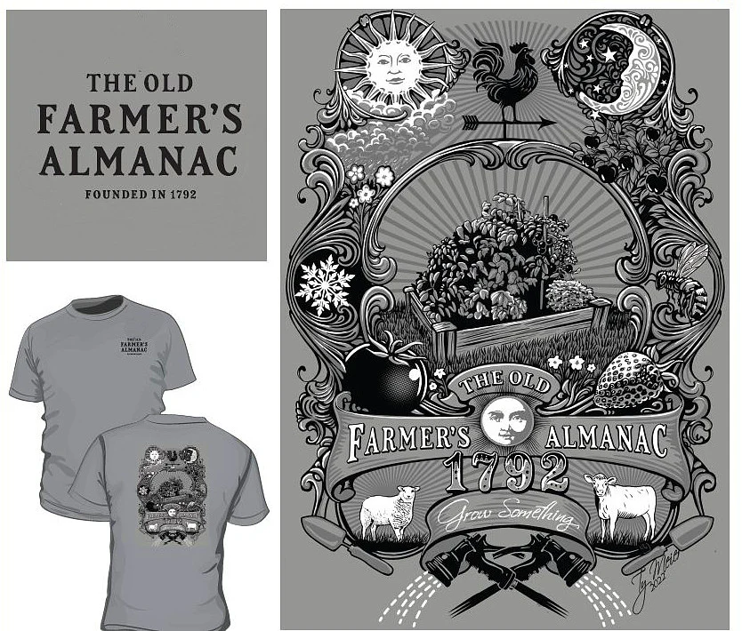 Official Almanac T-Shirt (Men's & Women's Styles Available) - Image 5