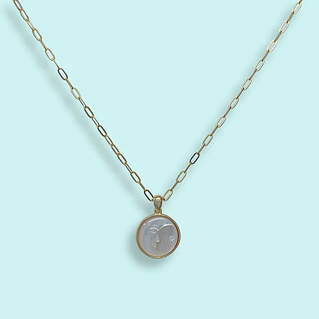 Pearl Man in the Moon Necklace - Image 3