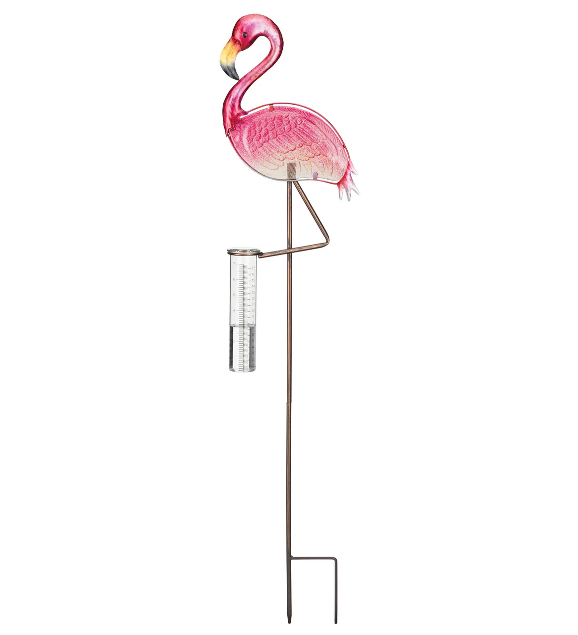 Rain Gauge Stake - Flamingo - Image 2