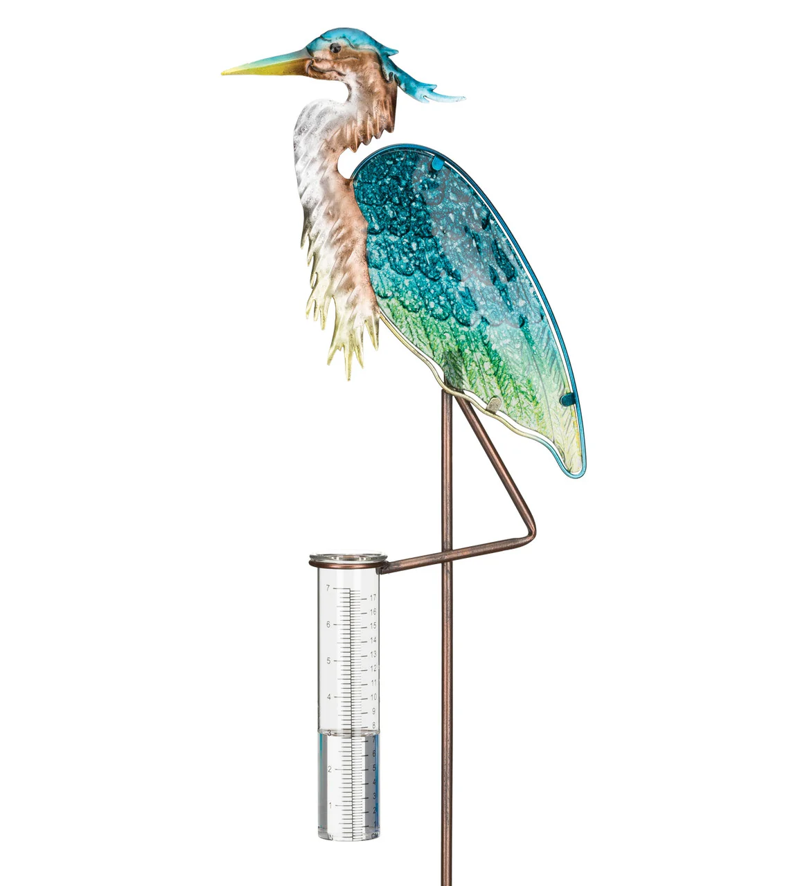 Rain Gauge Stake - Heron - Image 2