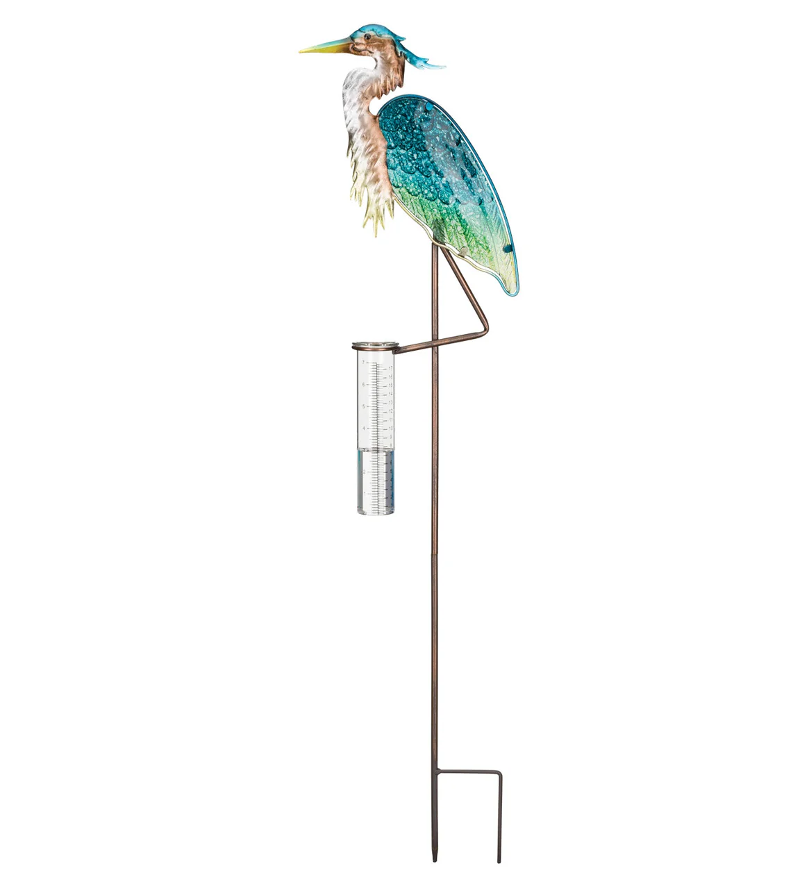 Rain Gauge Stake - Heron - Image 3