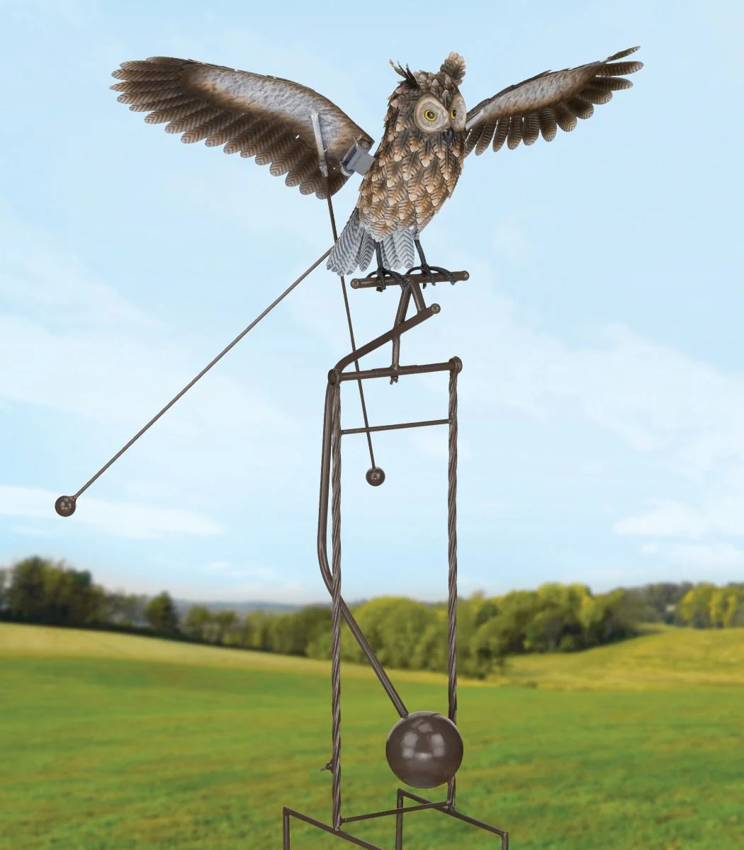Rocker Owl Garden Stake - Image 2