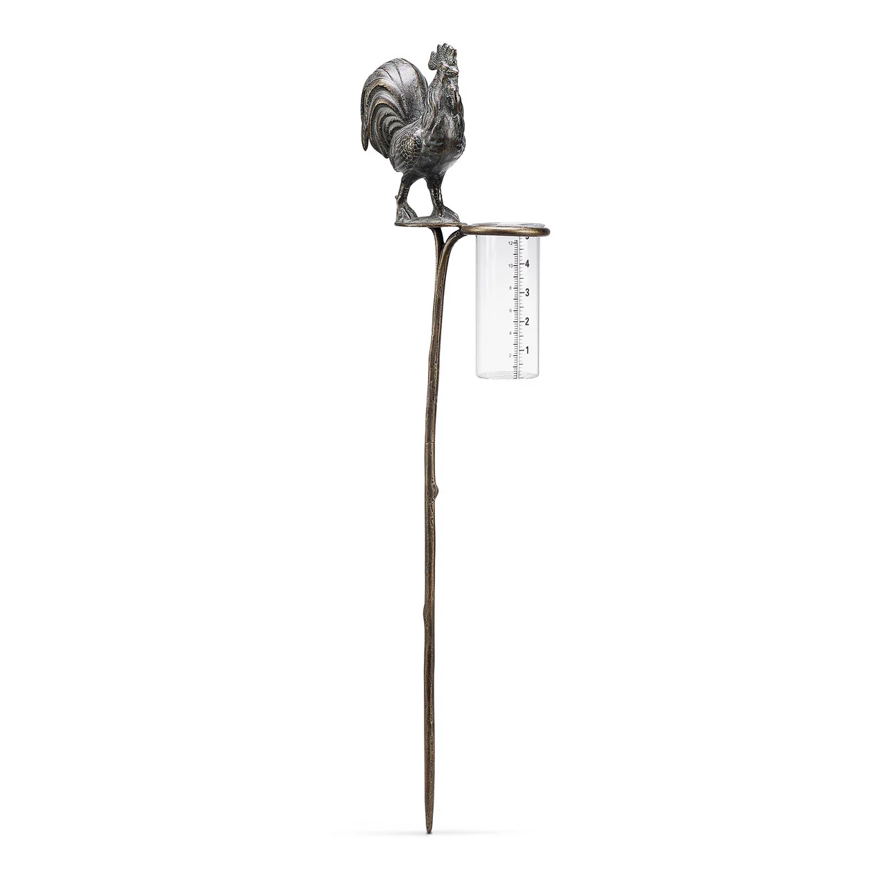 Rooster Rain Gauge Garden Stake - Image 3