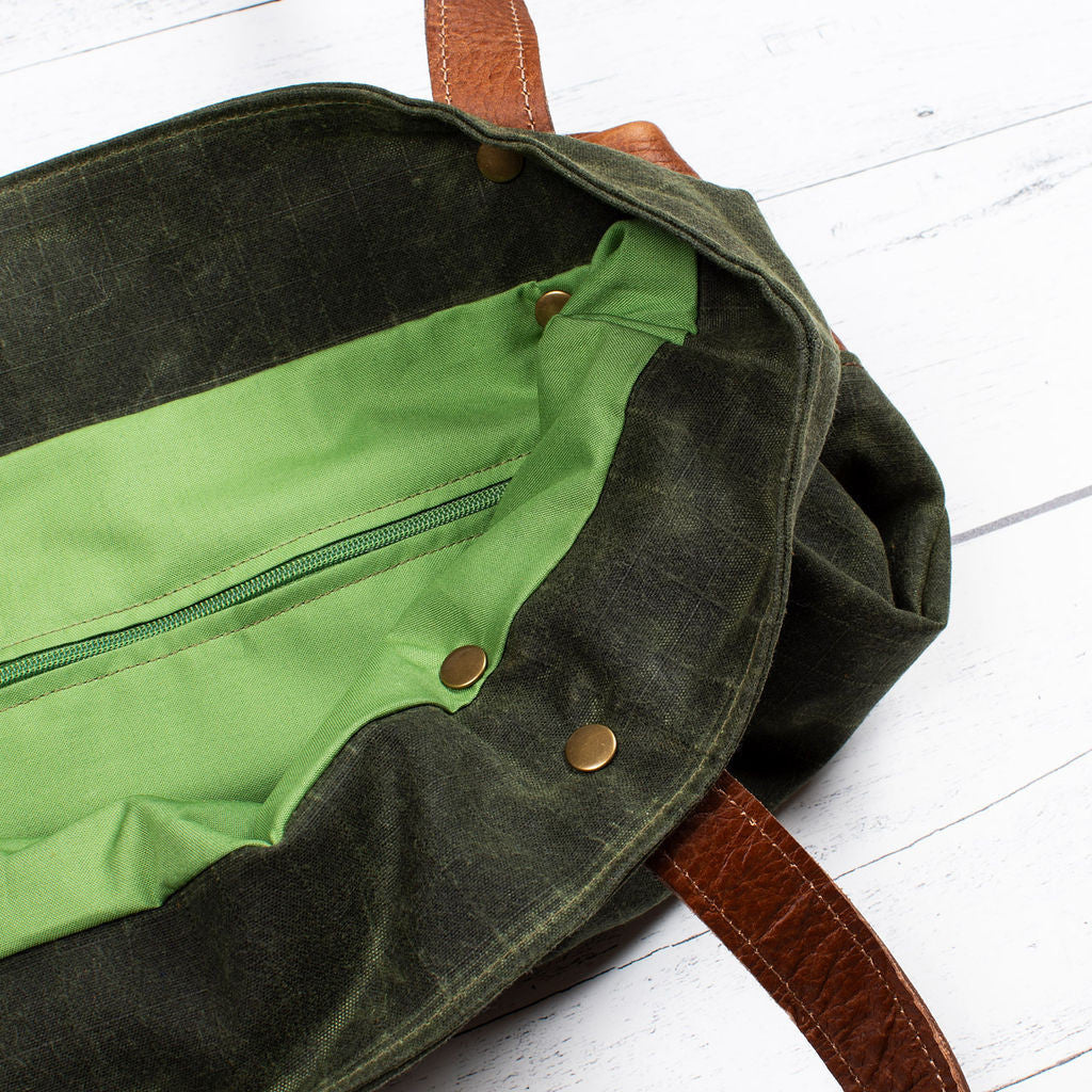Saco River Tote Bag - Green - Image 7