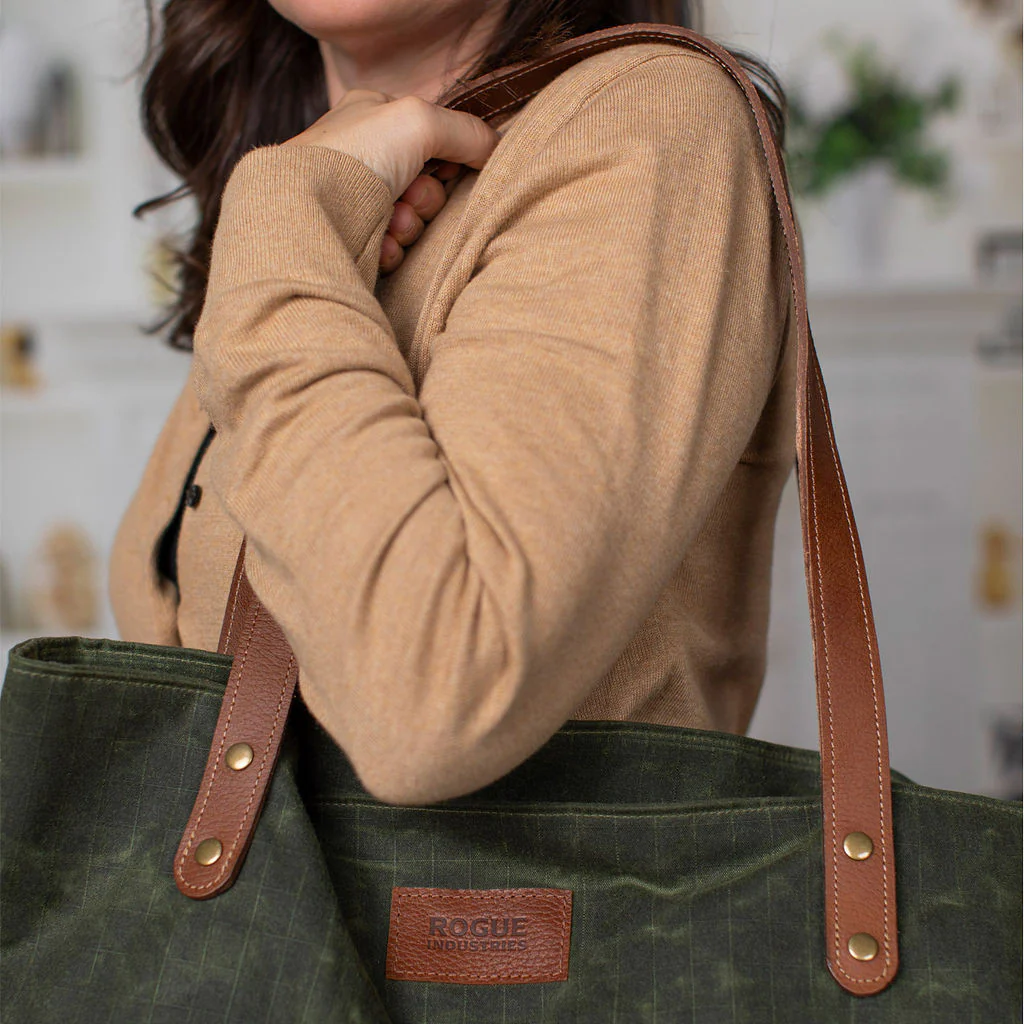 Saco River Tote Bag - Green - Image 9